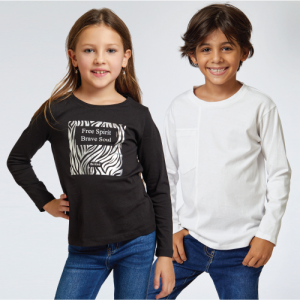 מבחר גדול של חולצות שרוול ארוך לילדים 3 ב- 60 ₪ בתמנון